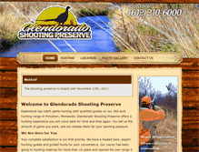 Tablet Screenshot of glendoradoshootingpreserve.com